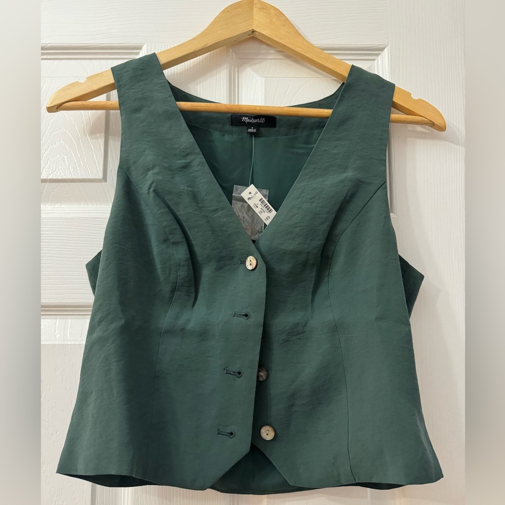 Forest green vest